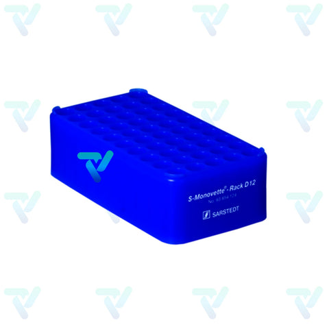 Gradilla S-Monovette Azul Rack D12 50 orificios pieza - Sarstedt Sarstedt