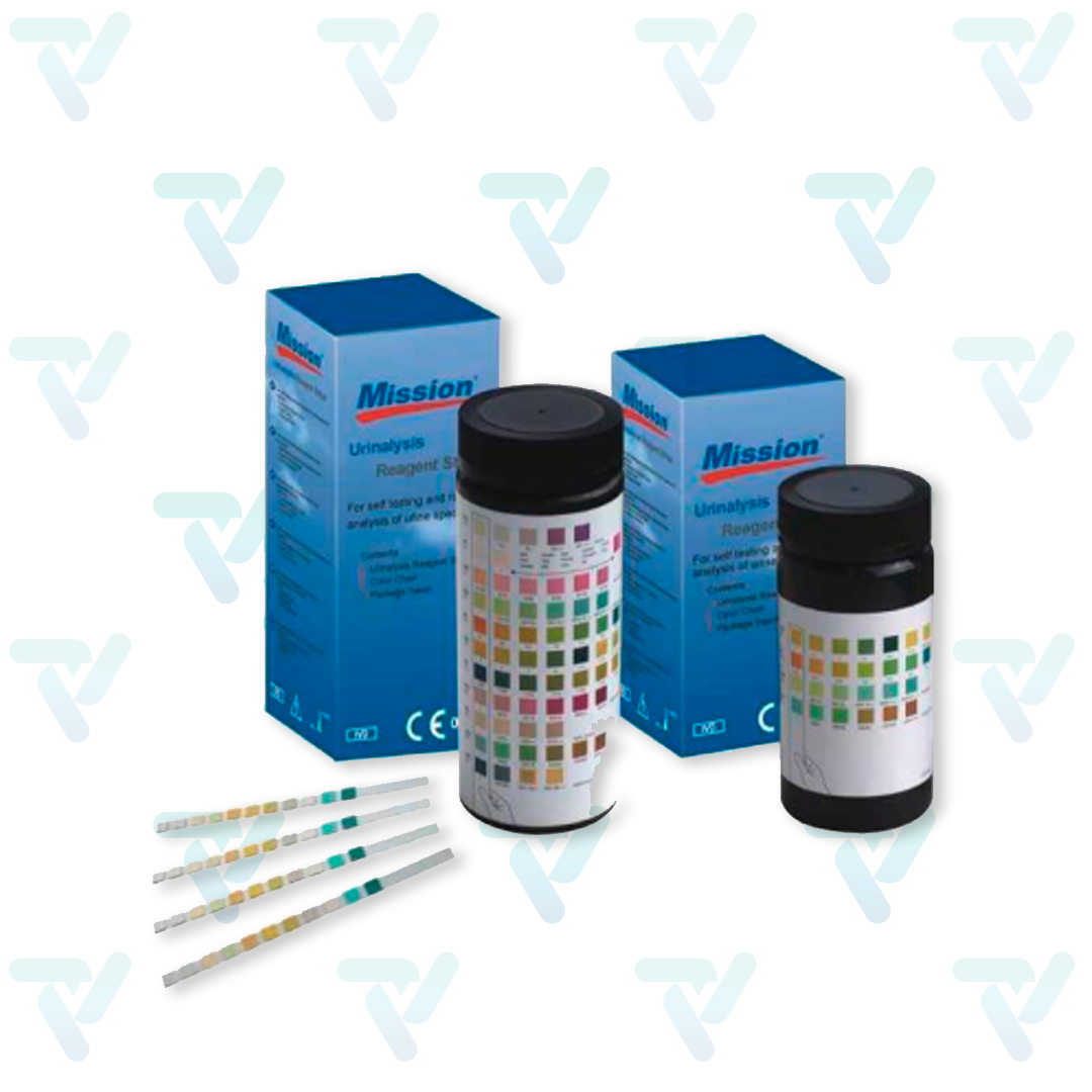 Tiras para uroanálisis de 11 parámetros c/100 Mission Mission
