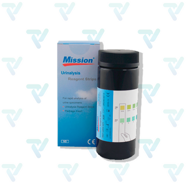 Tiras de Microalbuminuria de 2 parámetros (CRE/ALB) c/25 Mission VE GALAB