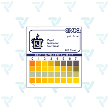 Tiras de pH 0-14. Civeq Civeq