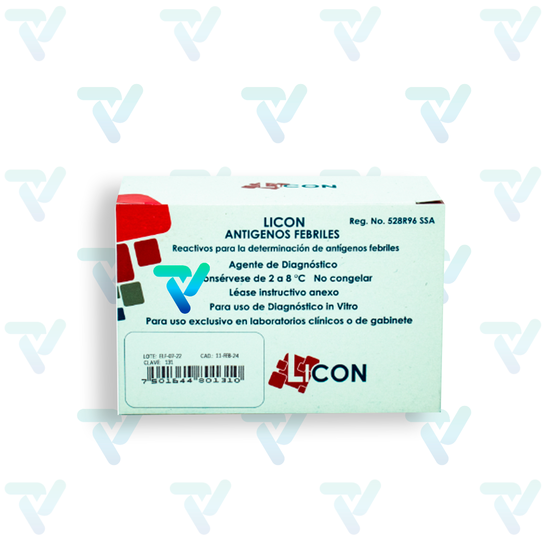 Antígenos Febriles sin Controles Licon – Vegalab