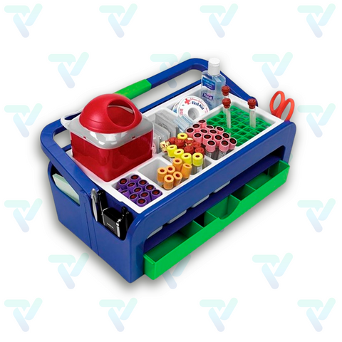 Bandeja Recolectora Azul HS con cajon y asa pieza Heathrow Scientific