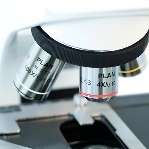 Objetivos plan-acromáticos con corrección al infinito de 40X Modelo. VE-27 Velab