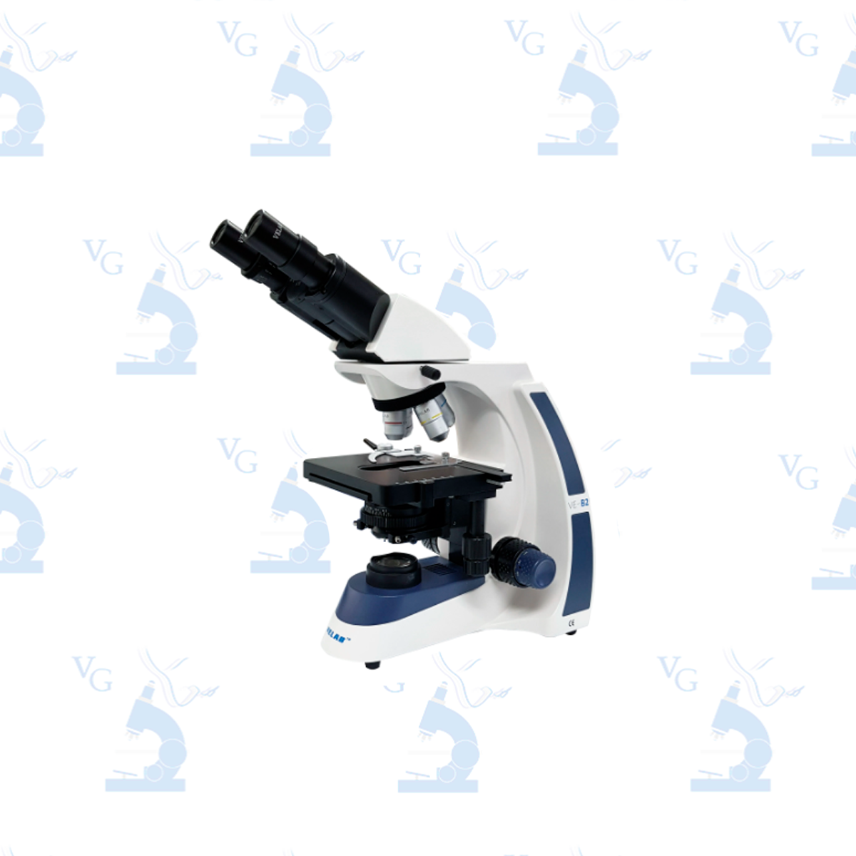 Microscopio binocular biológico. Modelo VE-B2 Velab