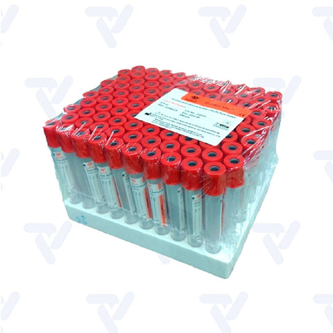 Tubo Rojo 6ml 13x100mm c/100 Golden Vac, GOLDEN VAC