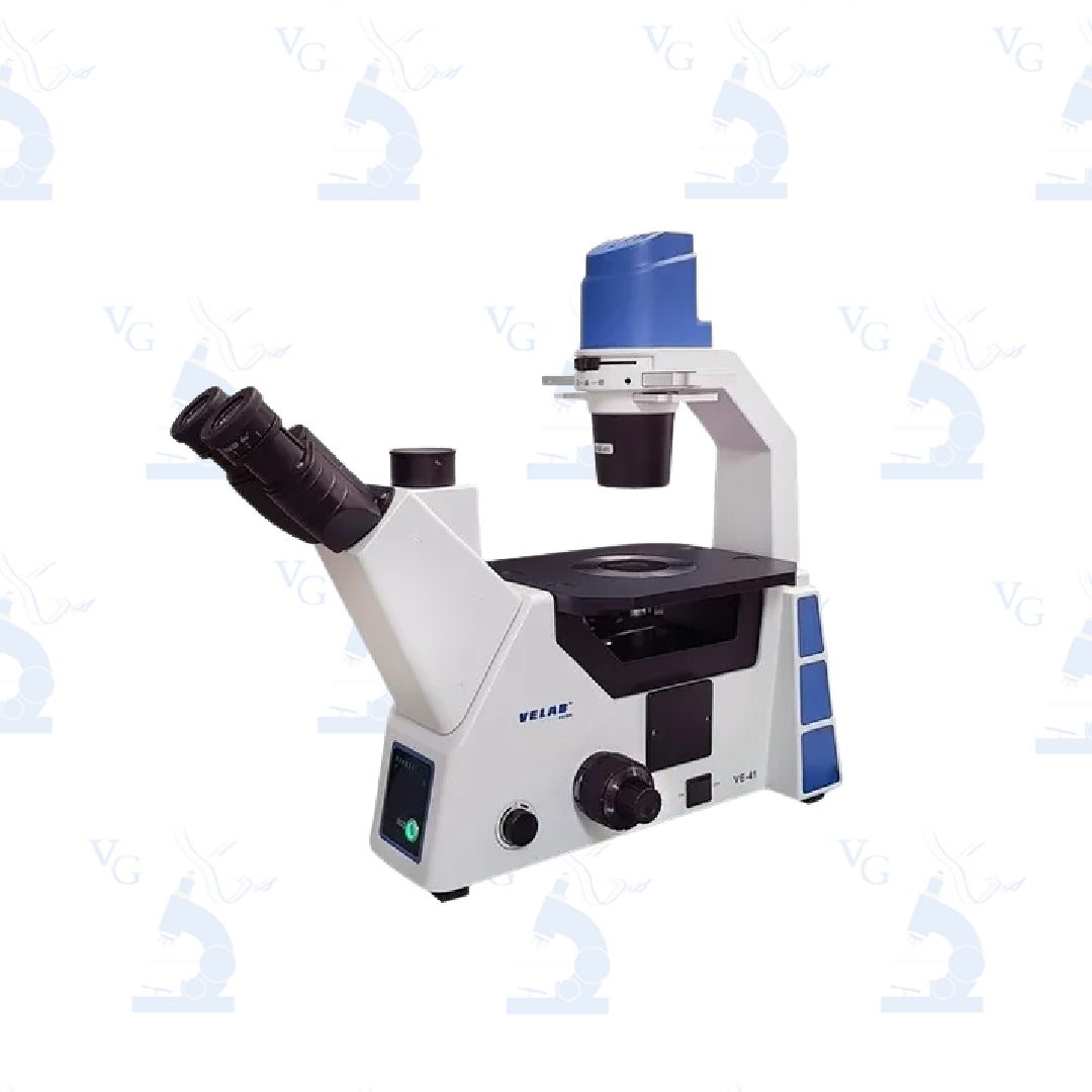 Microscopio Triocular invertido. Modelo VE-41 Velab