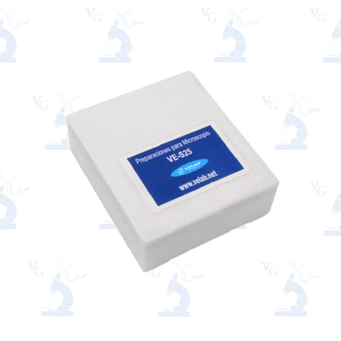 Estuche con 25 preparaciones biológicas. Modelo VE-S25 Velab