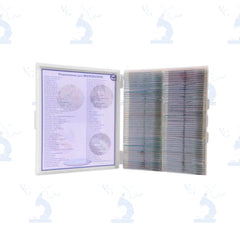 Estuche con 100 preparaciones biológicas. Modelo VE-S100 Velab
